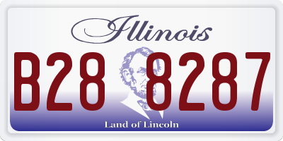IL license plate B288287