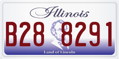 IL license plate B288291
