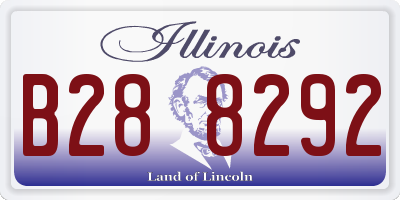 IL license plate B288292