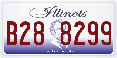 IL license plate B288299