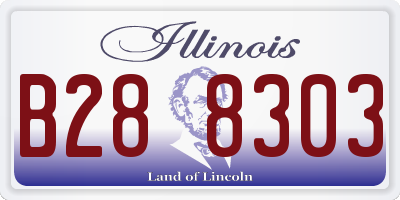 IL license plate B288303