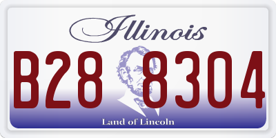IL license plate B288304