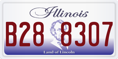 IL license plate B288307