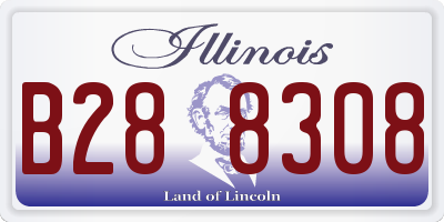 IL license plate B288308