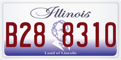 IL license plate B288310