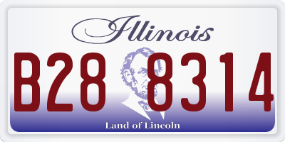 IL license plate B288314