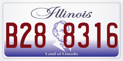 IL license plate B288316
