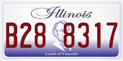 IL license plate B288317