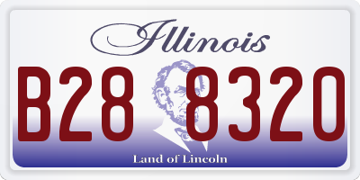 IL license plate B288320