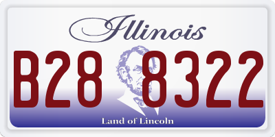 IL license plate B288322