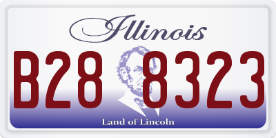 IL license plate B288323