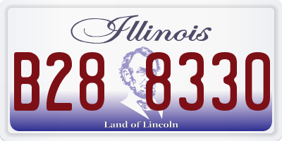 IL license plate B288330
