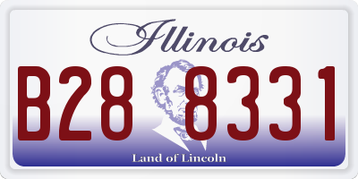IL license plate B288331