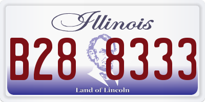 IL license plate B288333