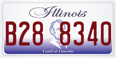 IL license plate B288340