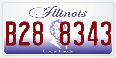 IL license plate B288343