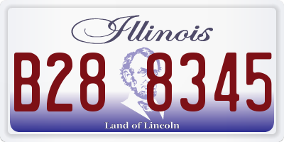 IL license plate B288345