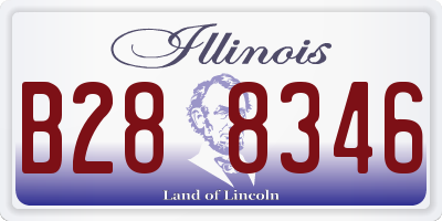IL license plate B288346