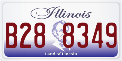 IL license plate B288349