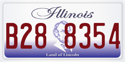 IL license plate B288354