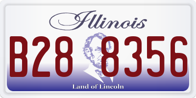IL license plate B288356
