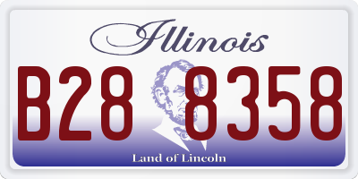 IL license plate B288358