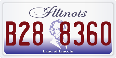 IL license plate B288360