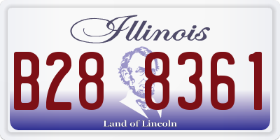 IL license plate B288361