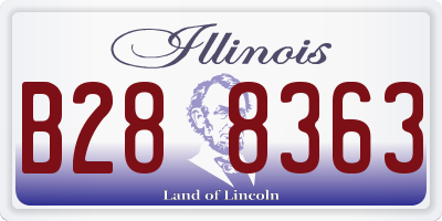 IL license plate B288363