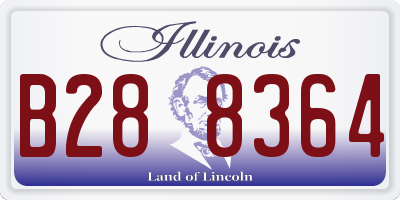 IL license plate B288364