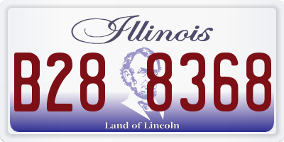 IL license plate B288368