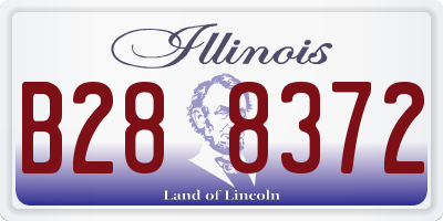 IL license plate B288372