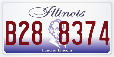 IL license plate B288374