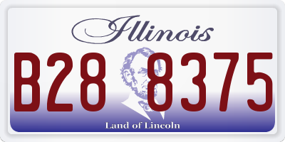 IL license plate B288375