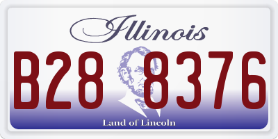 IL license plate B288376