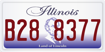 IL license plate B288377