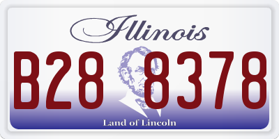 IL license plate B288378