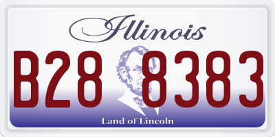 IL license plate B288383