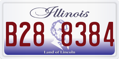 IL license plate B288384