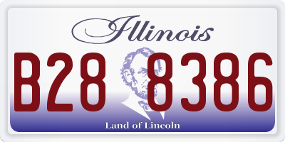 IL license plate B288386
