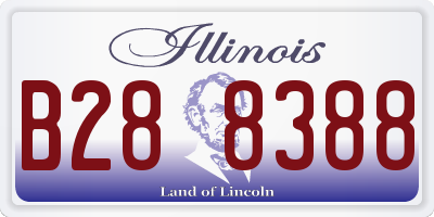 IL license plate B288388