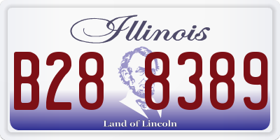 IL license plate B288389
