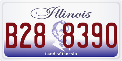 IL license plate B288390