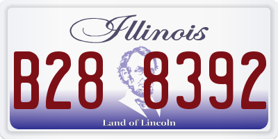 IL license plate B288392