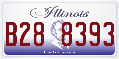IL license plate B288393