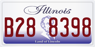 IL license plate B288398