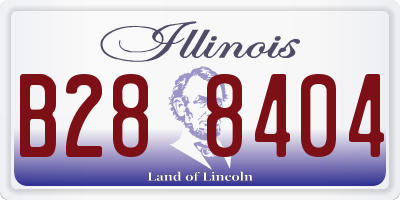 IL license plate B288404