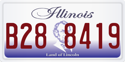 IL license plate B288419
