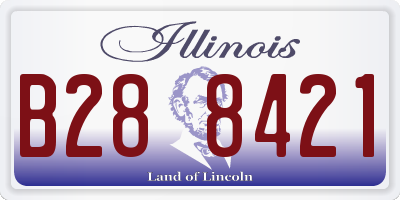 IL license plate B288421