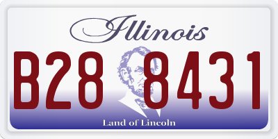 IL license plate B288431